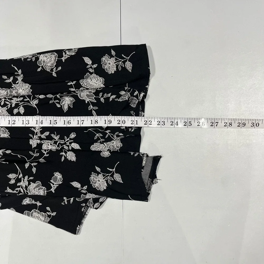 Robbie Bee VTG Fairy Grunge 90s Floral Handkerchief Hem Midi Skirt Small Boho